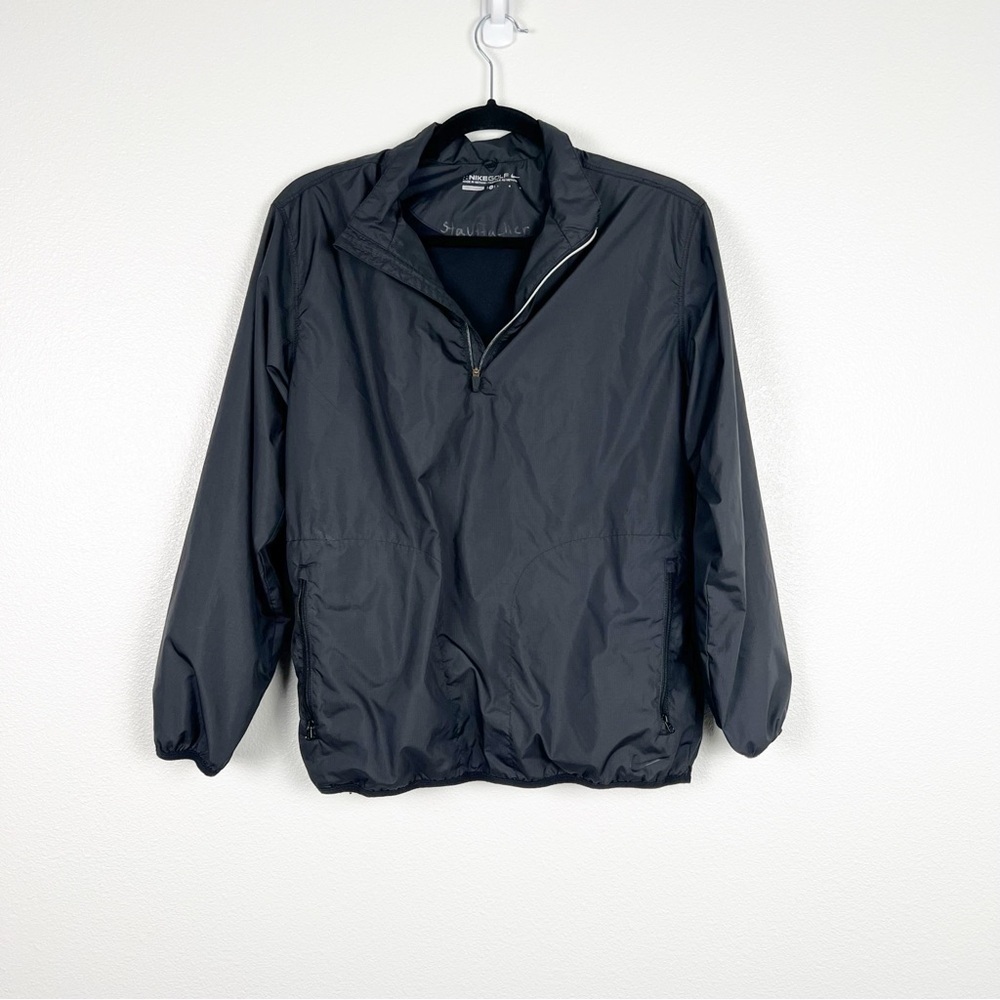 Nike Golf Lightweight 1/4 Zip‎ Windbreaker Black Sz L